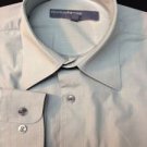 Perry Ellis Portfolio Pale Green Striped Mens Dress Shirt