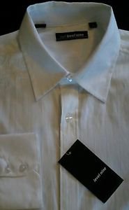 Red Level Nine White Embroidered Mens 16.5" 34/35" Dress Shirt TMS872A NWT