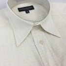 Yves Saint Laurent Checkered 'Wide Plaid' Yellow/White Mens Large|G Dress Shirt