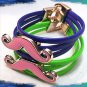 Lyft Pink Mustache Seahawks 12th Man Bright Colorful Wrist Bracelets Trendy Swag