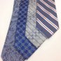 Jos. A. Banks/Geoffrey Beene Blue Paisley Striped Checkered Mens Silk Ties