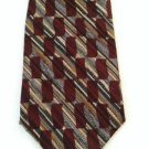 Daniel Craig 60" Red Geometric Mens Classic Silk Neck Tie