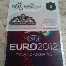 Panini EURO 2012 Number 2 Official Logo Foil Sticker Mint