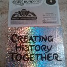Panini EURO 2012 Number 4 Creating History Foil Sticker Mint