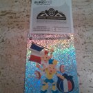 Panini EURO 2012 Number 455 France Mascot Foil Sticker Mint