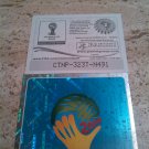 Panini World Cup Brazil 2014 Number 2 Official Logo Foil Sticker Mint