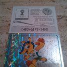 Panini World Cup Brazil 2014 Number 4 Official Mascot Foil Sticker Mint