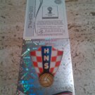 Panini World Cup Brazil 2014 Number 51 Croatia Croacia Hrvatska Foil Sticker Mint