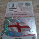 Panini World Cup Brazil 2014 Number 298 England Foil Sticker Mint