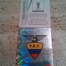 Panini World Cup Brazil 2014 Number 355 Ecuador Foil Sticker Mint