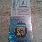 Panini World Cup Brazil 2014 Number 412 Argentina Foil Sticker Mint