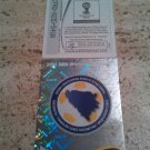 Panini World Cup Brazil 2014 Number 431 Bosnia Hercegovina Foil Sticker Mint