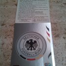 Panini World Cup Germany 2006 Number 18 Germany Foil Sticker Mint