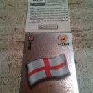 Panini EURO 2004 Number 116 England Foil Sticker Mint