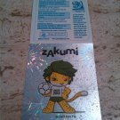 Panini World South Africa 2010 Number 29 Zakumi Official Mascot Foil Sticker Mint