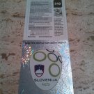 Panini World South Africa 2010 Number 240 Slovenia Foil Sticker Mint