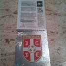Panini World South Africa 2010 Number 297 Serbia Foil Sticker Mint