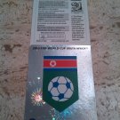 Panini World South Africa 2010 Number 506 Korea DPR Foil Sticker Mint