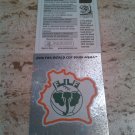 Panini World South Africa 2010 Number 525 Ivory Coast Foil Sticker Mint