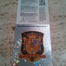 Panini World South Africa 2010 Number 563 Spain Espana España Foil Sticker Mint