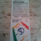 Panini World Cup Korea Japan 2002 Number 4 Poster Sticker Mint