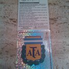 Panini World Cup Korea Japan 2002 Number 386 Argentina Foil Sticker Mint