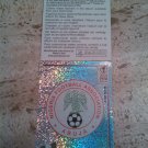 Panini World Cup Korea Japan 2002 Number 404 Nigeria Foil Sticker Mint