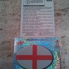 Panini World Cup Korea Japan 2002 Number 422 England Foil Sticker Mint
