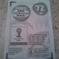 Panini Road To 2014 Fifa World Cup Brazil Lionel Messi N 72