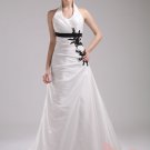 white wedding gown,wedding dress,brush train wedding gown