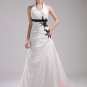 white wedding gown,wedding dress,brush train wedding gown