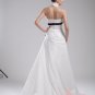 white wedding gown,wedding dress,brush train wedding gown