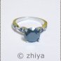 2.76 Ct Black Round solitaire sterling silver beautiful engagement ring N R 7858