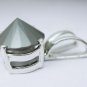 AAA 5.16 ct jet Black round Top Cut Solitaire Pendant In Sterling Silver $ 499