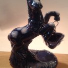 Ceramic Scented Oil Burner-Horse Theme-Glossy Cobalt Blue-New
