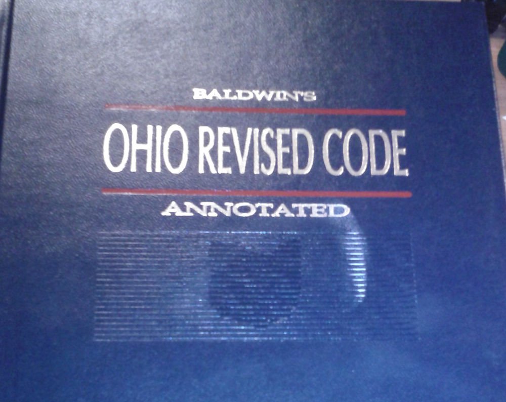 Baldwin’s OHIO REVISED CODE Annotated Title 3 HARD BOUND GOLD&BLUE