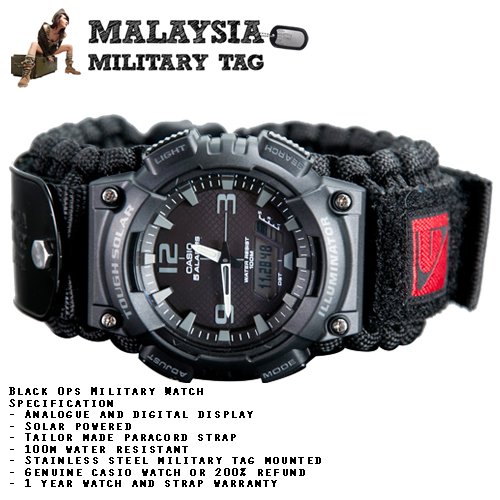 Paracord military watch