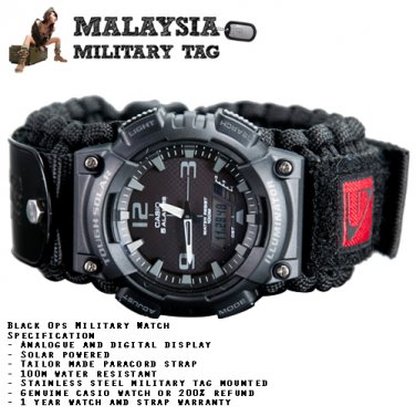 Paracord military watch
