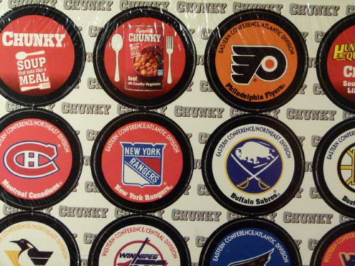 Campbell's Chunky Soup Hockey POGS NHL Teams 10x12