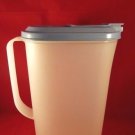 Tupperware Modular Mate Slimline 2 Qt Pitcher Country Blue Flip Top Lid 2009C-1