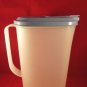 Tupperware Modular Mate Slimline 2 Qt Pitcher Country Blue Flip Top Lid 2009C-1