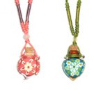 Aroma pendants with cotton string in assorted colours