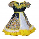Girl's cueca dress national holidays Chili size 4 6 8 10 12 14 16 C13