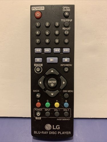 OEM LG AKB73896401 Remote Control for Blu-ray Player