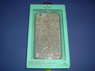 Kate Spade Clear Glitter Case Cover iPhone 6 6S Plus Clear KSIPH-036-GLDGL