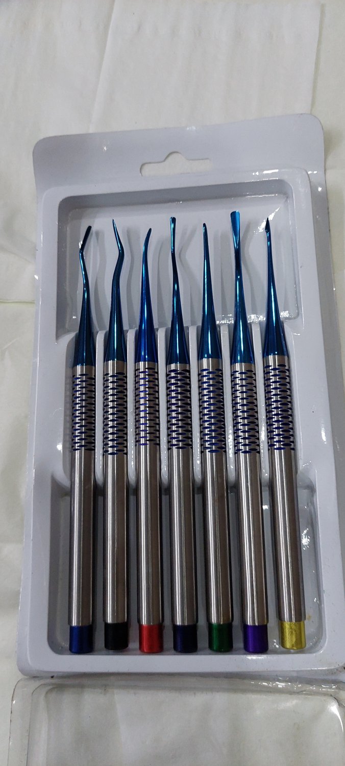 PDL Luxating Root Elevators Dental Precise Periotomes Titanium Tips SET
