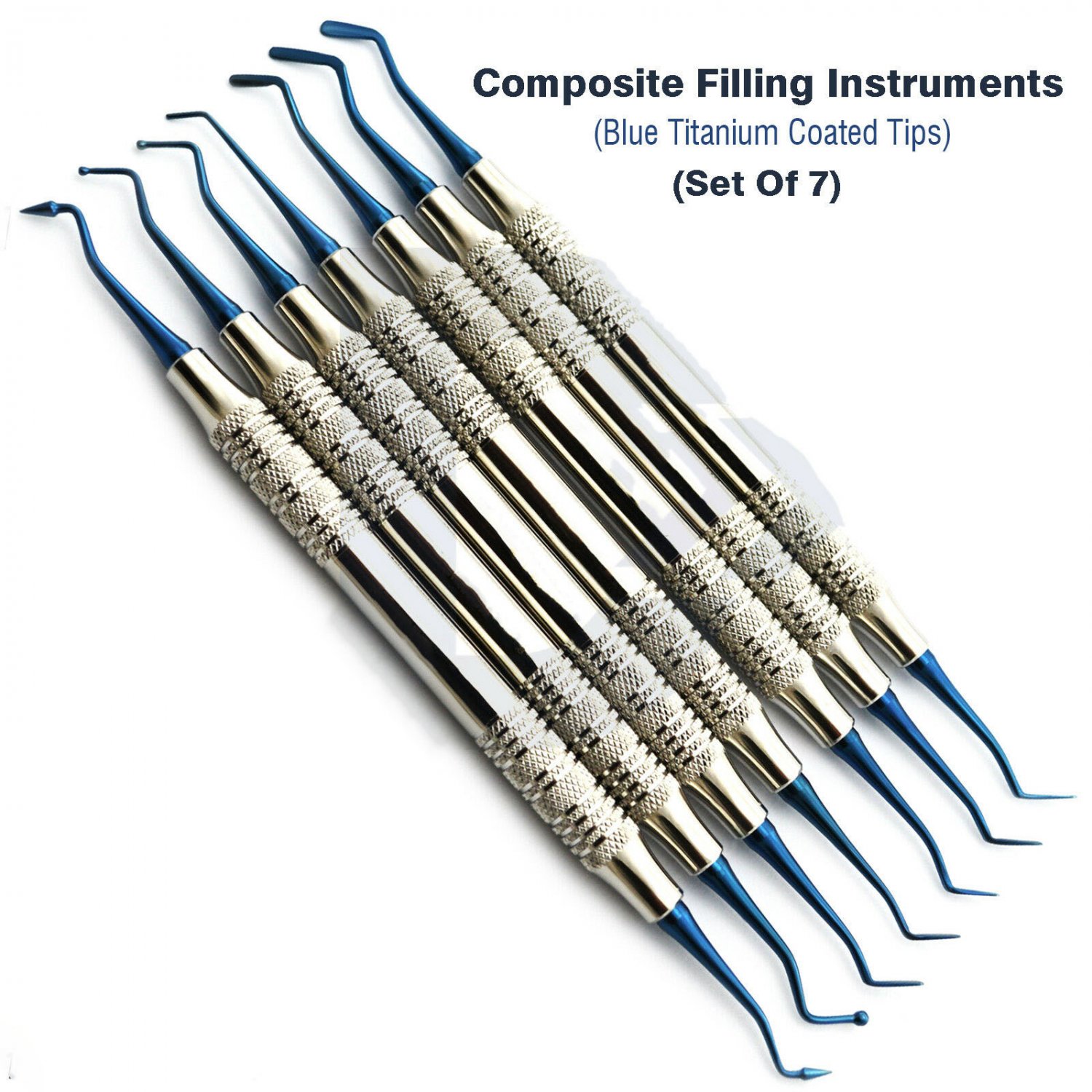 7Pcs Dental Composite Filling Instruments Resin Contouring Restoration