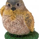 Wildlife Fat Golden Finch Garden Statue Outdoor Bird Figurine