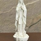 Rosary Holder Virgin Mary Madonna White Catholic Figurine