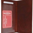 Standard Leather Checkbook Cover Men Women Slim Style Burgundy